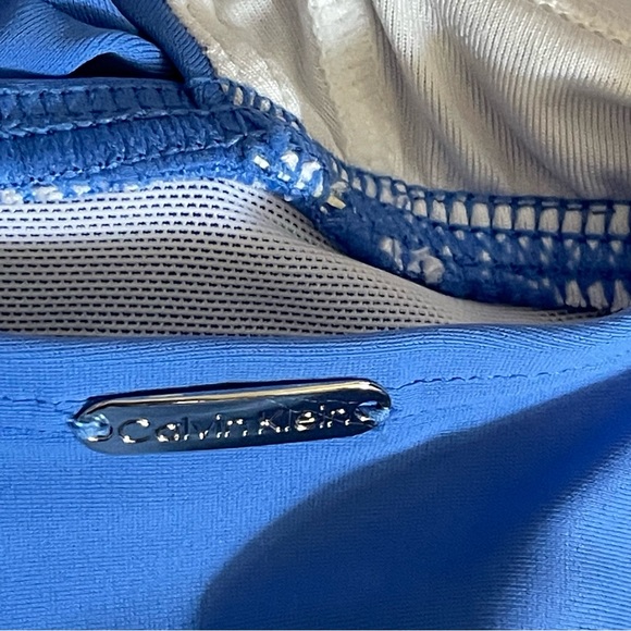 CALVIN KLEIN 💯WOMEN’S TANKINI WITH BIKINI BOTTOM EUC 👙 SZ MEDIUM💙💙💙 - Picture 5 of 16